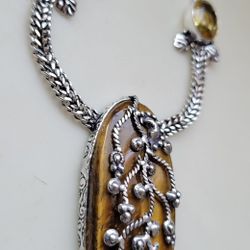Sterling Tiger Eye Necklace