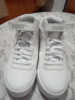 Puma White Mid-Top Sneakers