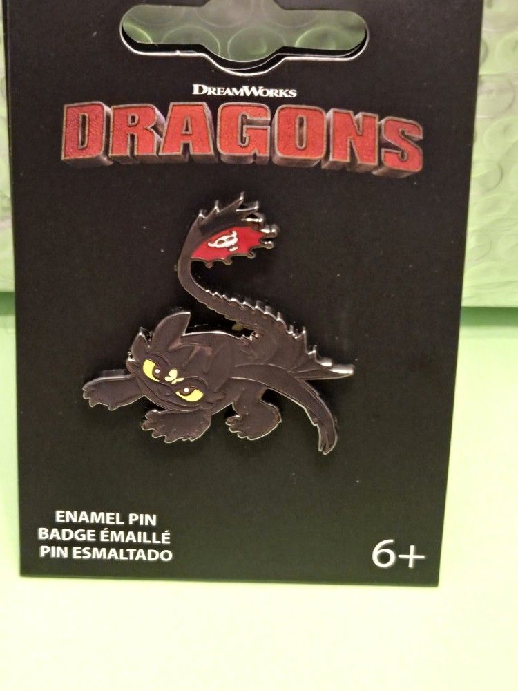How To Train Your Dragon Toothless Enamel Metal Pin