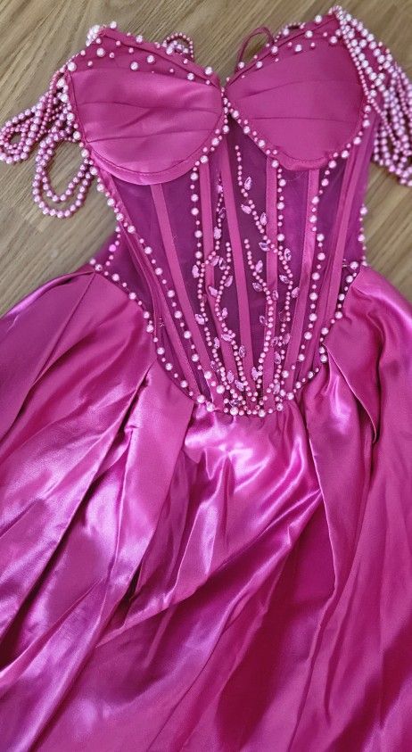 Corset Fushia Prom Dress