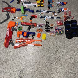 Nerf/Gel Guns, Ammo and Vest