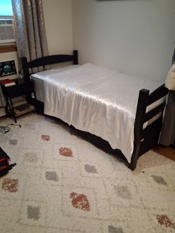Twin bed  with night stand