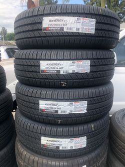 215/70R14 HANKOOK KINERGY ST INSTALLED AND BALANCED