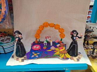 Decoración de altar para día de muertos