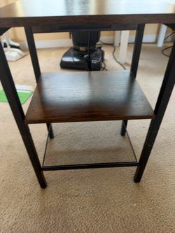 3-Tier Industrial End Table