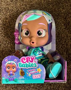 Brand New Cry Babies Stars Lilly Doll - Light Up Eyes