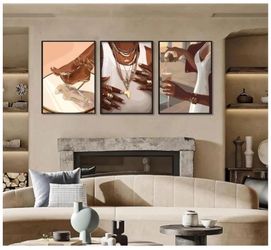 BRAND NEW!! - BLACK WALL ART!