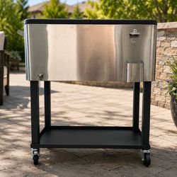 80QT Stainless Steel Cooler