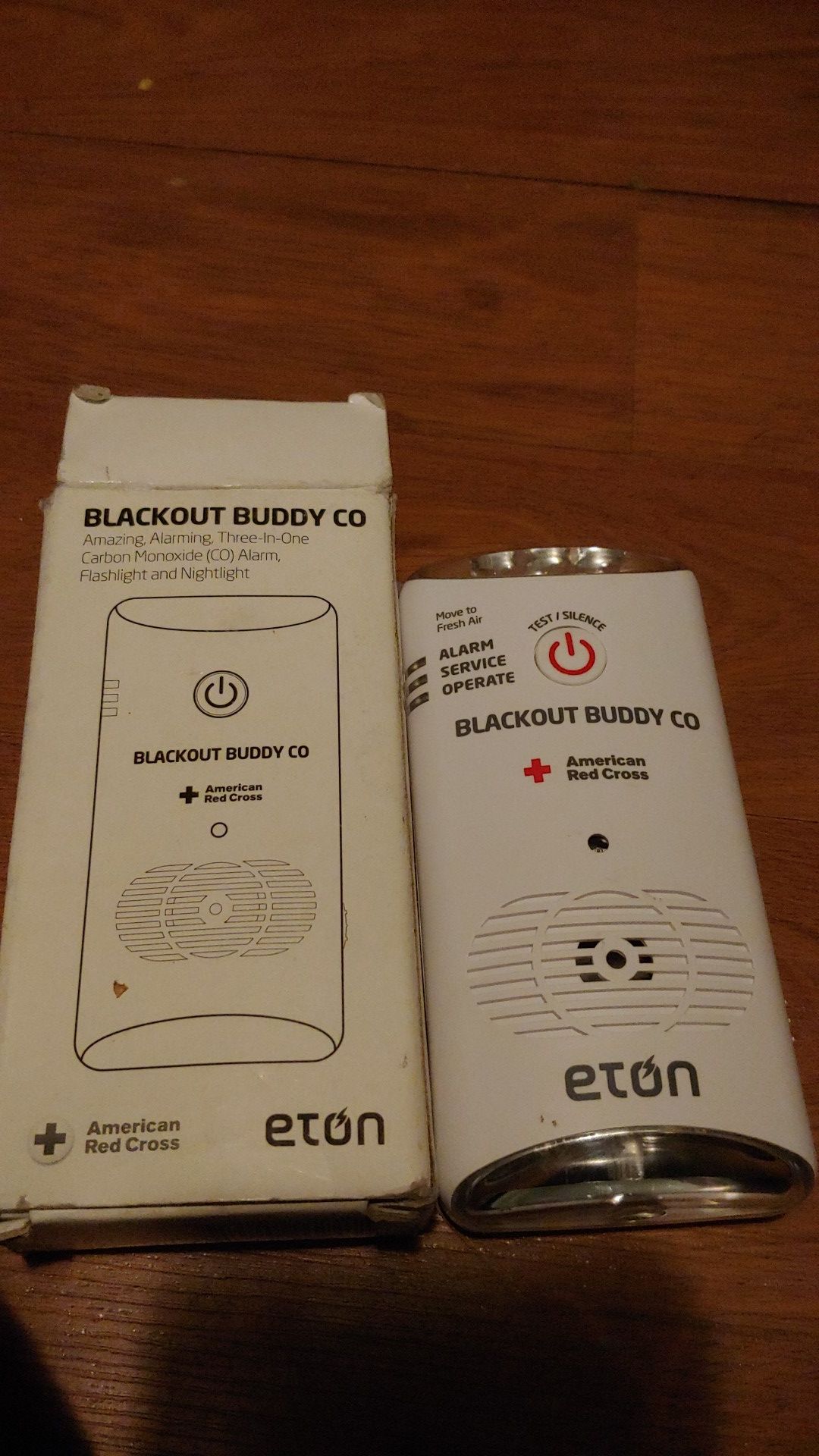 Carbon monoxide alarm and nightlight