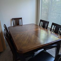 Dark Wood Dining Table