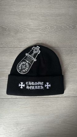 Chrome heart beanie
