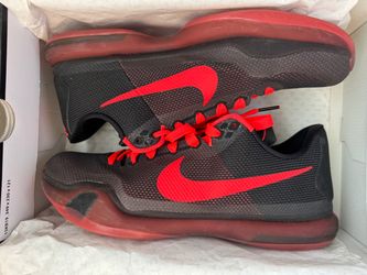 Nike Kobe 10 Black Red Basketball Sneakers
