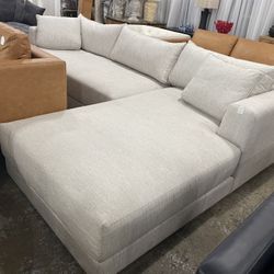 New  Grey Sectional Sofa 122” Long Free Delivery