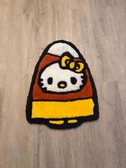 Hello Kitty Candy Corn Tufted Rug