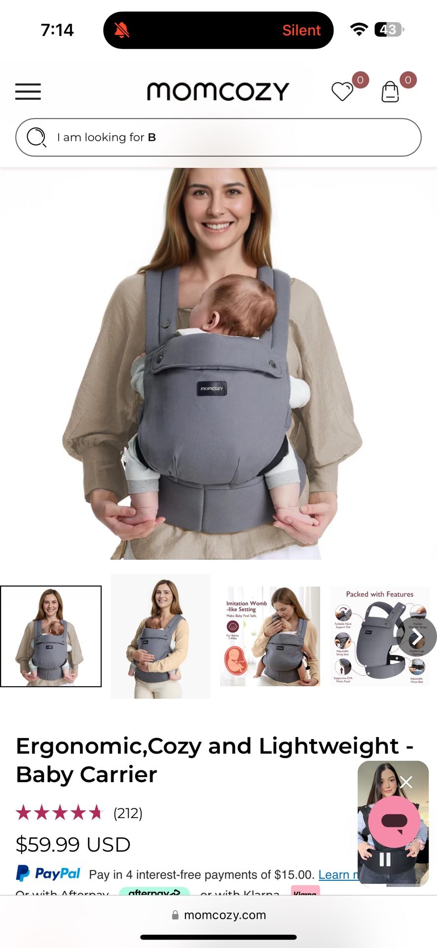 Momcozy Baby Carrier