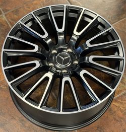 22" inch Wheels fit Mercedes Tires G Wagon G55 G550 G500 AMG G63 Black Machine