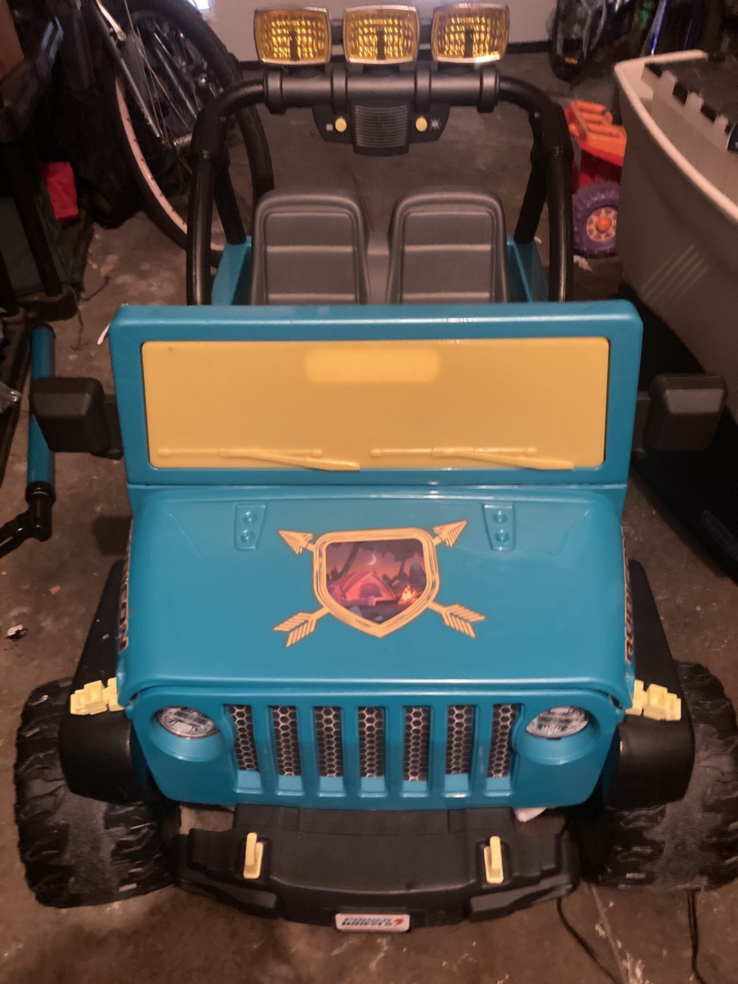 Blue 24v Jeep