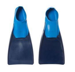 Sporti Short Swim Fins, Swim Flippers for Training - Navy Blue - M 9-10 / W 10-11