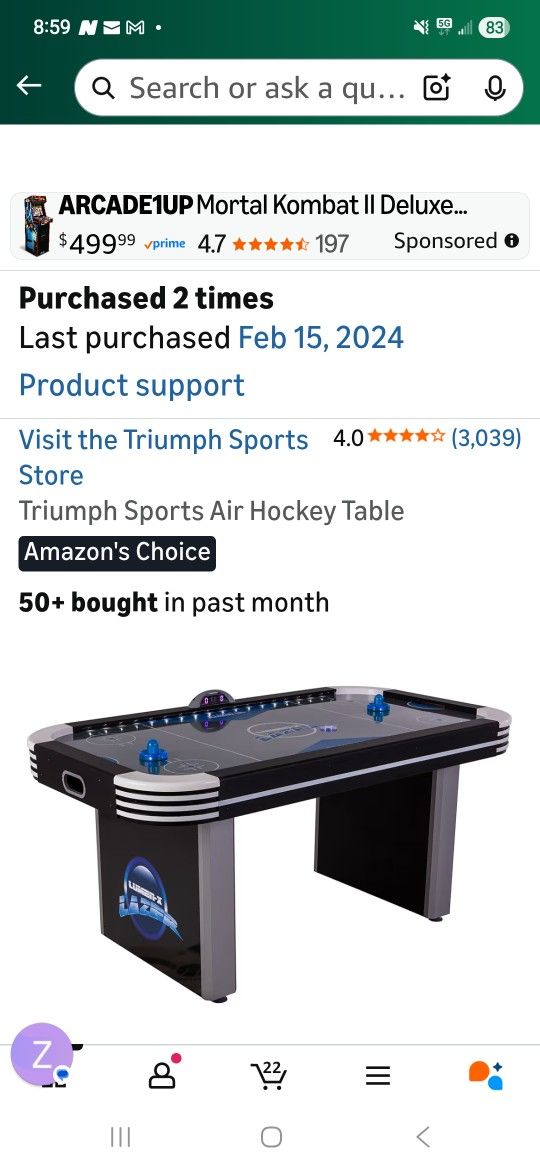 Air Hockey Table New In Box