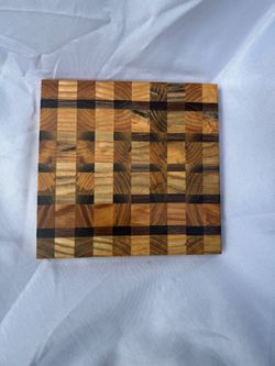 Walnut And Sassafras End Grain Cutting Board