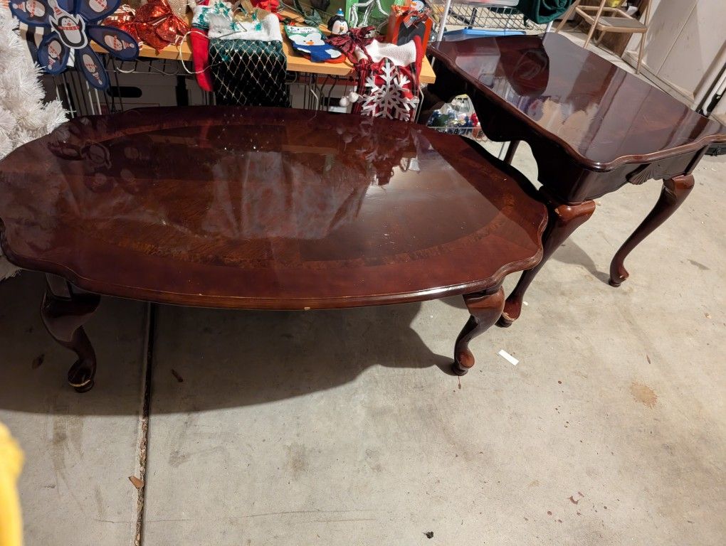 coffee table and side table set beautiful cherry wood