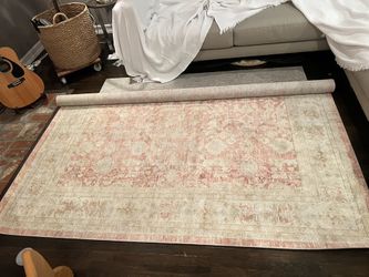 Amer 7x10 Rug Pink/ivory