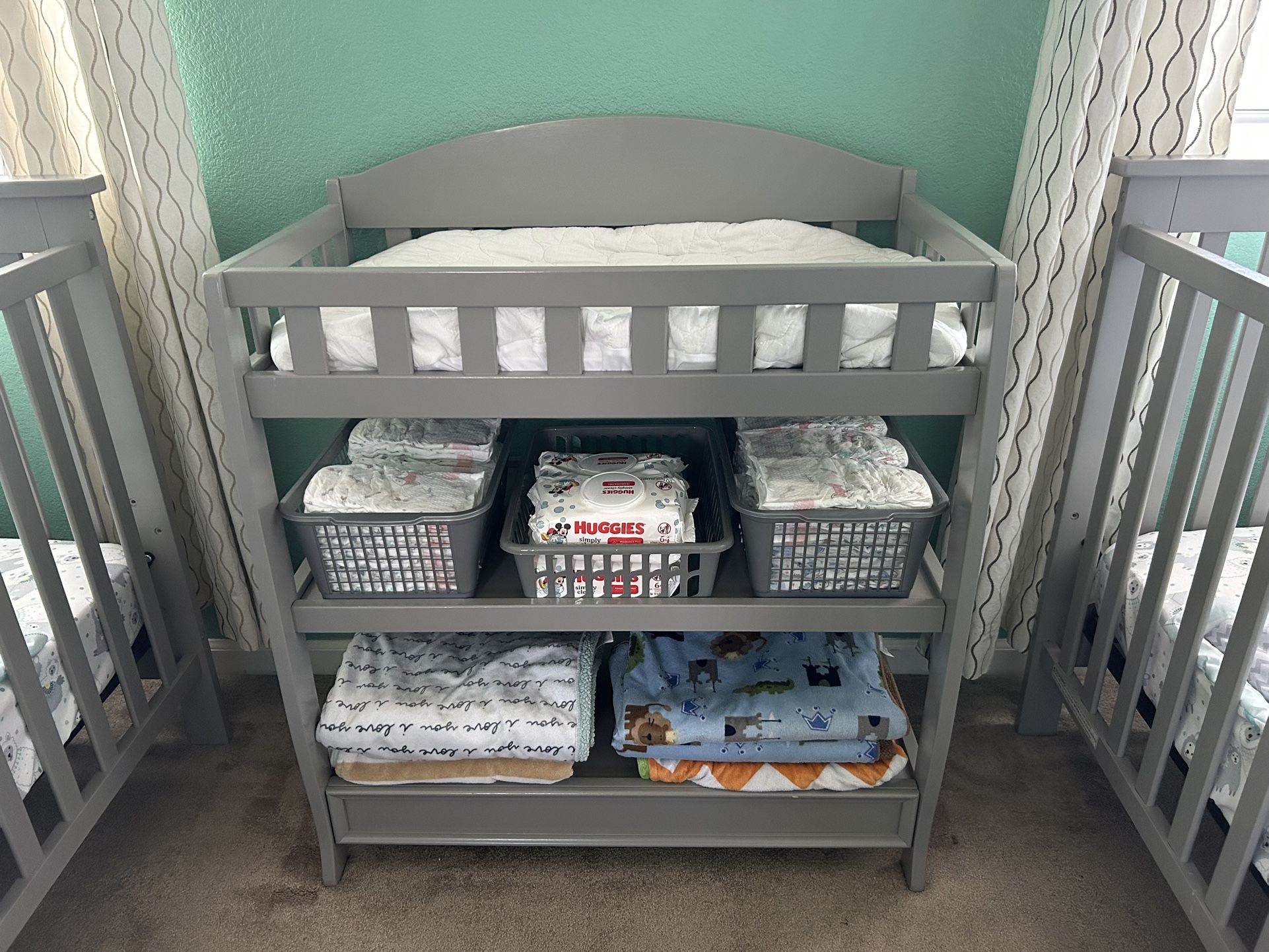 Gray Changing Table 