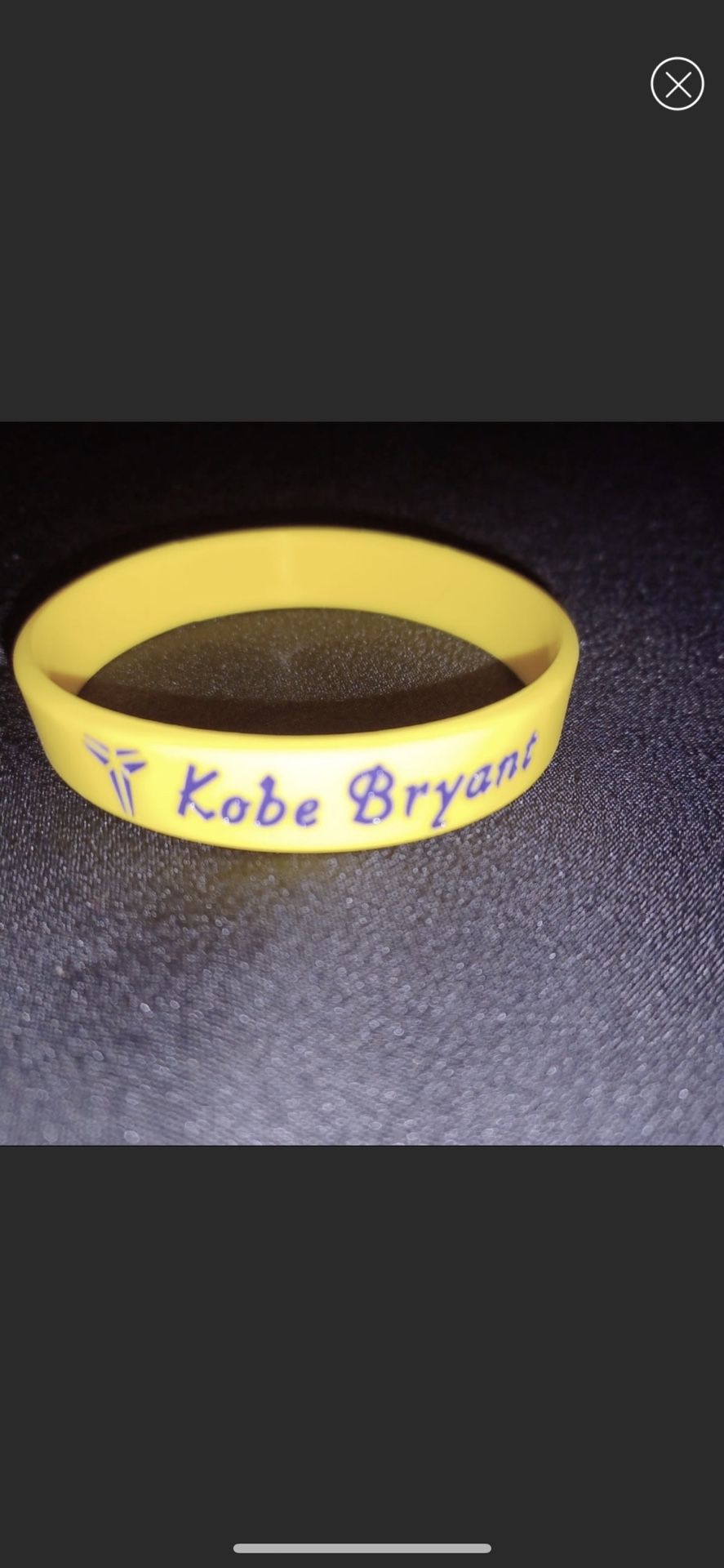 Kobe Bryant Bracelet NBA Lakers Black Mamba