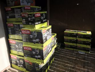 Ryobi miter saw, table saw etc