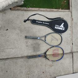 2 Tennis Rackets And Bag