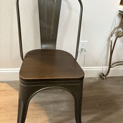 Country Farmhouse Metal & Wood Chair - Home - Simi Valley 