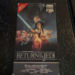 Star Wars: Return of the Jedi (VHS, 1986) Red Label Watermarks CBS