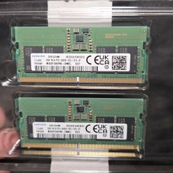 Samsung DDR5 SODIMM RAM 16GB (2X8G) 1RX16 PC5 5600GHz 