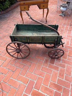 Vintage Studebaker Wooden Wagon / Garden Cart — Rustic Decor Piece