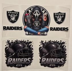 Raiders UV DTF wraps