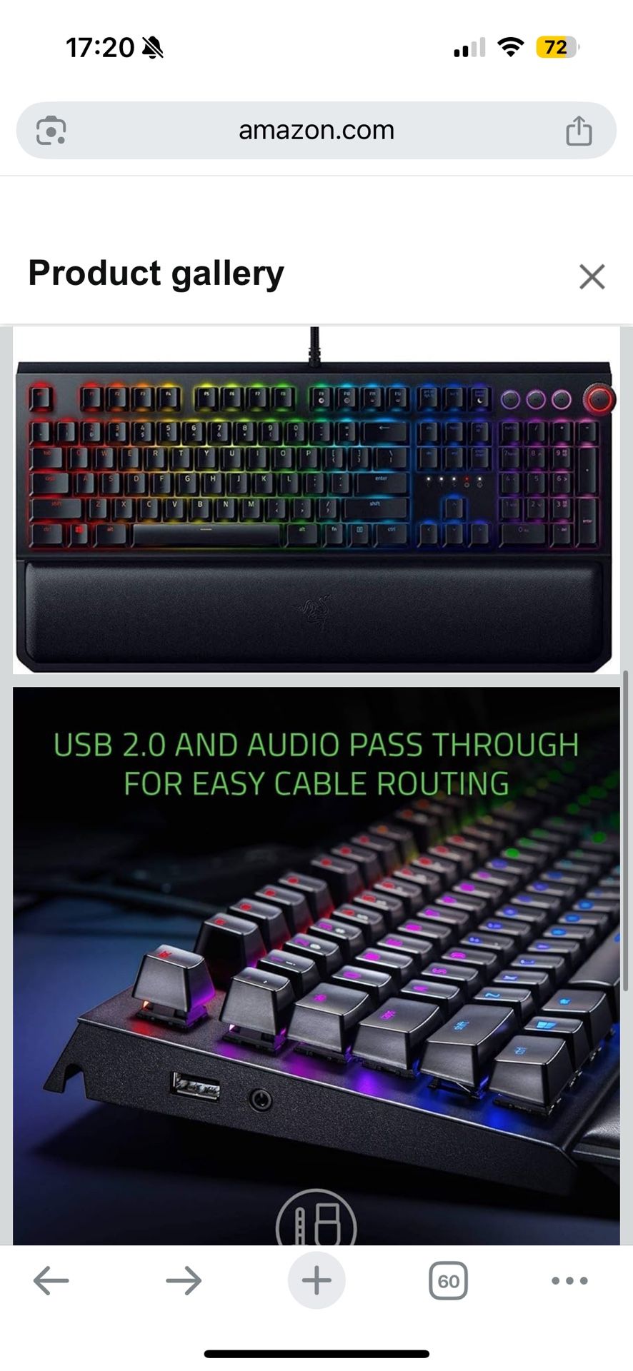 Razer Blackwidow Elite Mechanical Keyboard