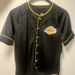 NBA Lakers Baseball Style Jersey Size MEDIUM