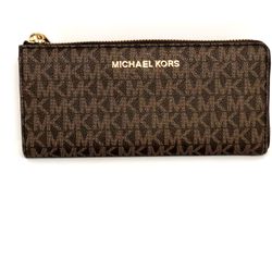 MICHAEL Michael Kors Monogram Zip Around Wallet
