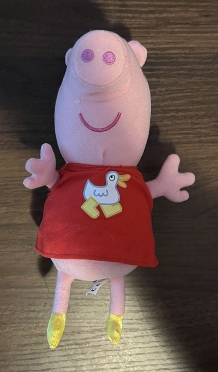 Peppa Pig Plush Stuffed Animal Kids Toy Doll Duck Dress 8"
