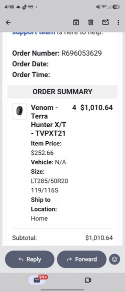 Brand new tires