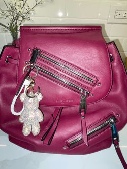 Marc Jacobs Magenta Leather Backpack