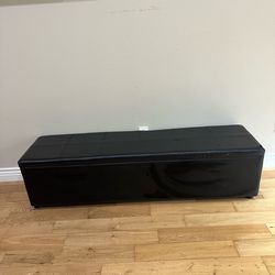 Black Storage Bench - free