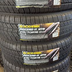 215/70/16 Blackhawk Tires 🛞