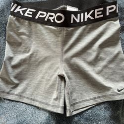Nike Pro Workout Shorts Gray