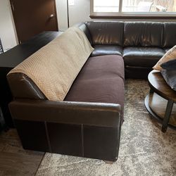 Free Leather Sectional Couch
