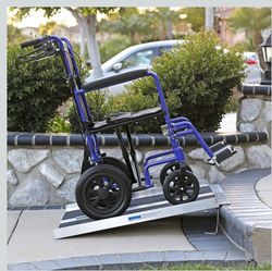 Wheelchair portable ramp