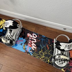 Women’s GNU B-Nice Snowboard + Flow bindings + Salomon Pearl Boots