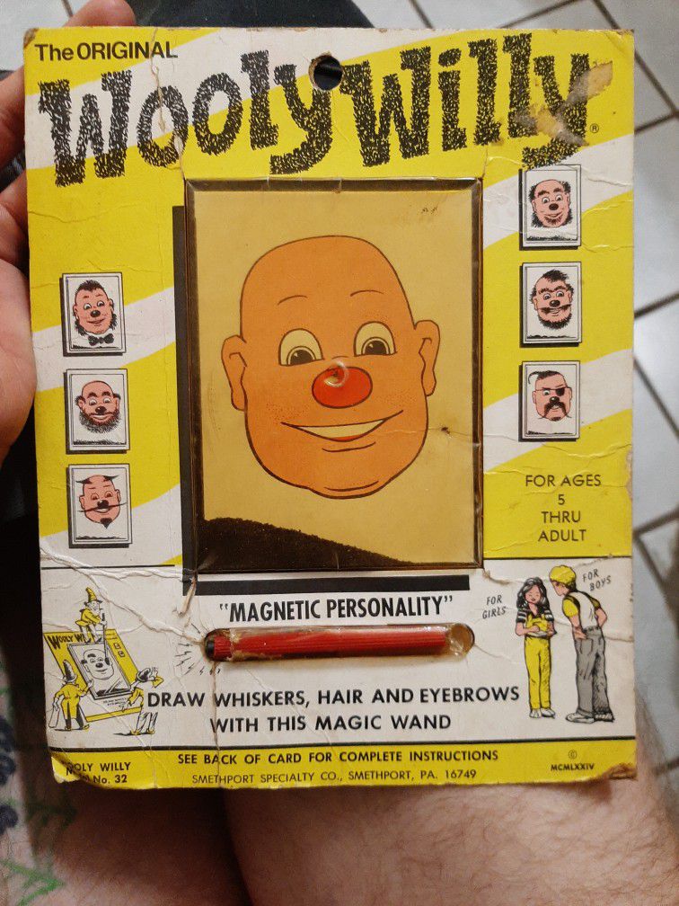 Original 1974 Wooly Willy Collectible Toy