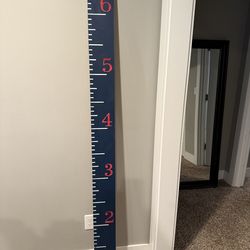 Boys wood measure board