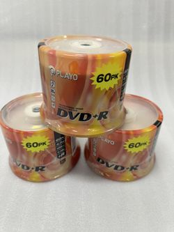 Playo DVD+R Recordable Disc (60 Discs Bundle)